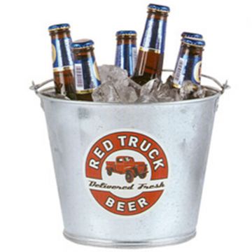 5 Quart Custom Galvanized Metal Bucket